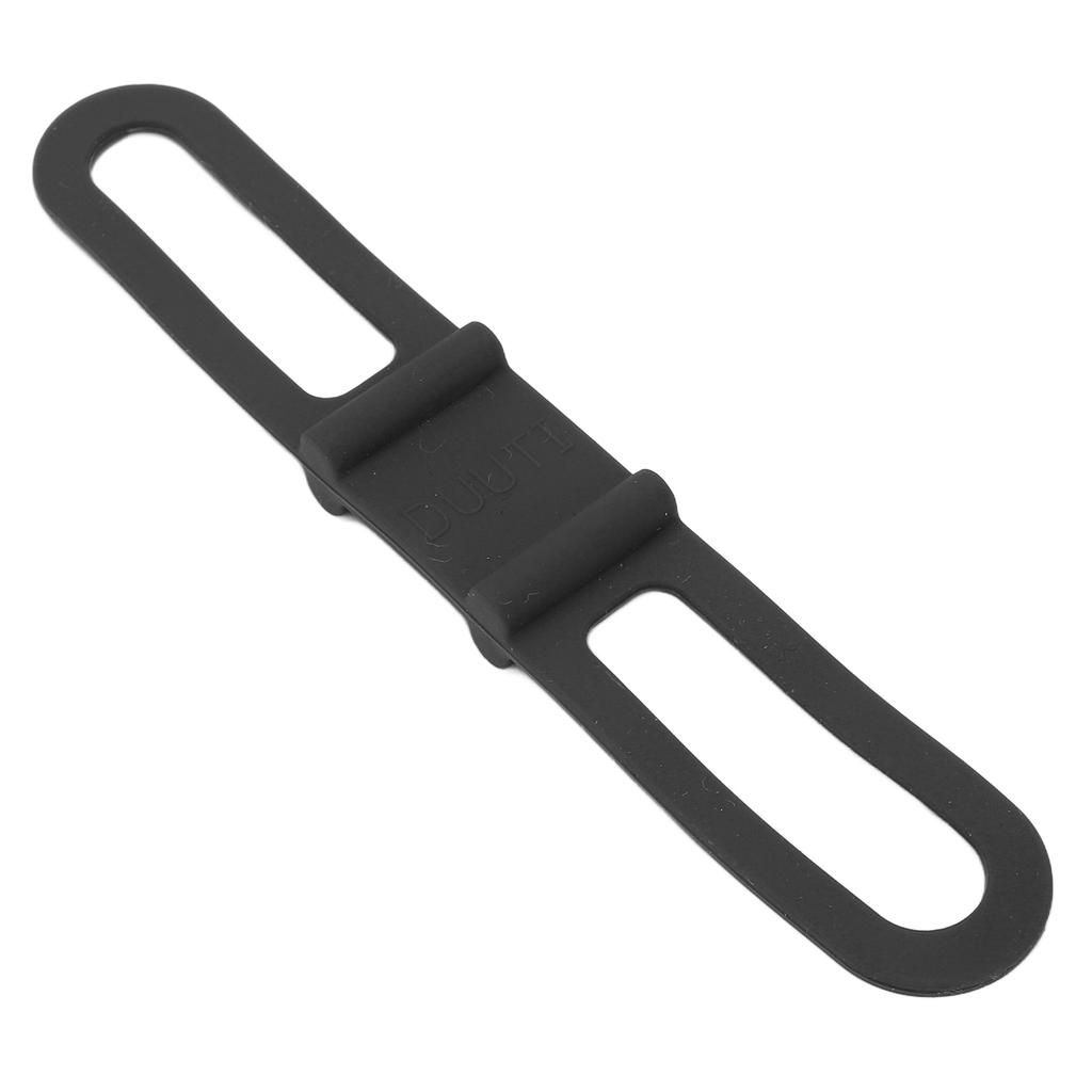 DUUTI 5pz Fascia in Silicone per Bici Supporto Manubrio Torcia da Ciclismo Cinghie Multifunzione per Bicicletta per Ciclismo Nero