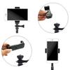 Aluminum Alloy Phone Clip Tripod Mount Metal Clamp Mobile Phone Holder Cell Phone Adapter With 1/4'' Screw Hole For Smartphones