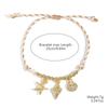 Summer Ocean-Style Starfish Necklace with Colorful Rope and Ceramic Pendant