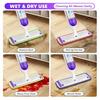 1/4Pcs Mop Pad Efficient Performance Wet/Dry Cleaning Trawl Pads Pet