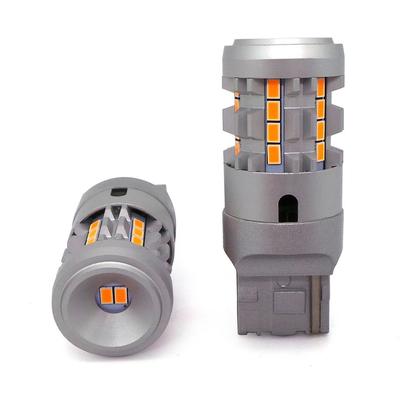 2 Pcs LED Bulb W21W 7440 12-24V No Error Orange 100% Canbus Off-Road