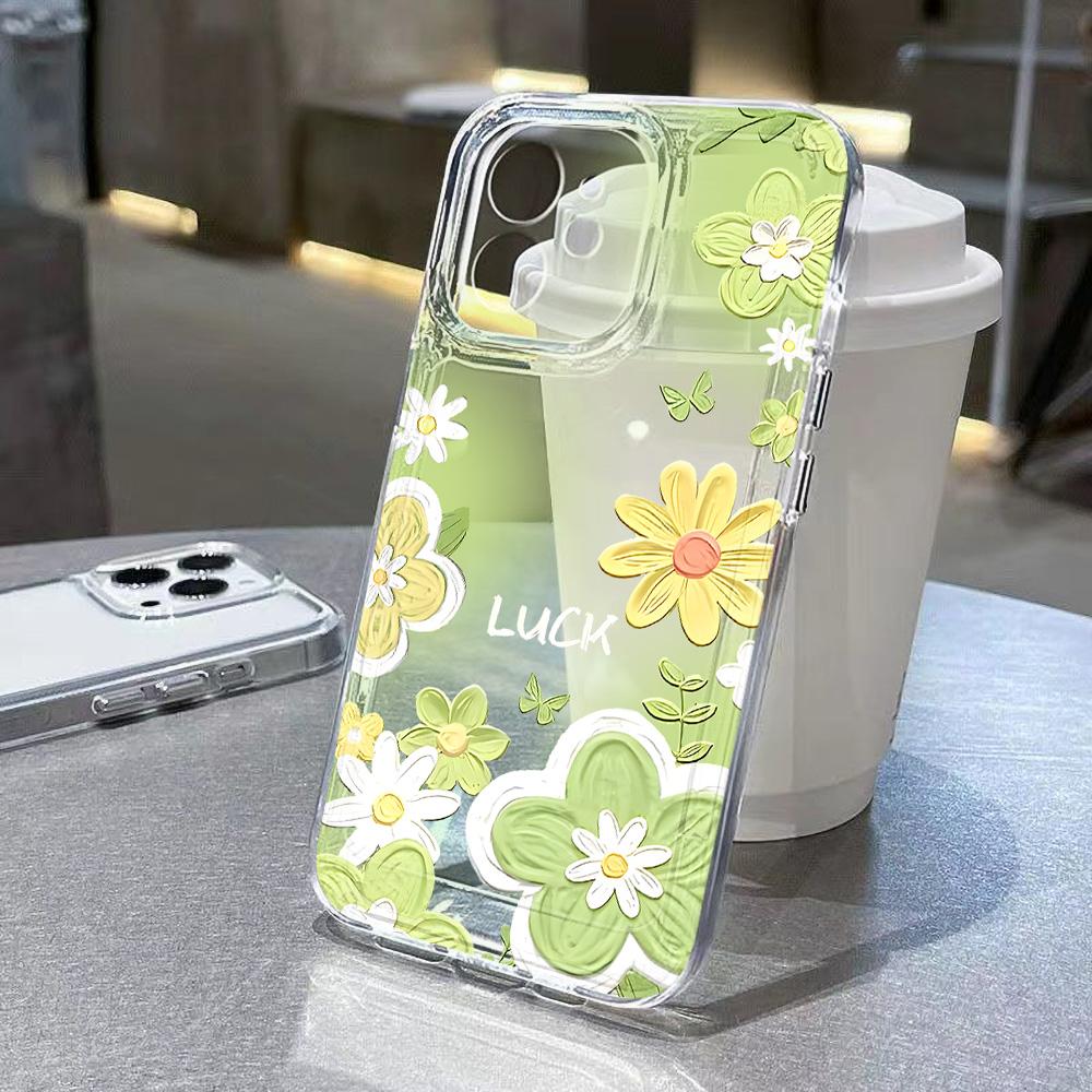 

Cute Flower Clear Phone Case For Samsung Galaxy S26 S24 S25 S23 Ultra S22 S21 S20 Plus FE A50 A71 A72 A73 Silicone Cover Galaxy S24 FE