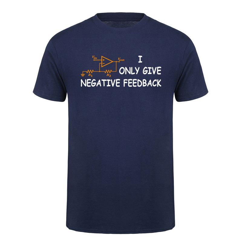 I Only Give Negative Feedback Funny Computer T Shirt Electronics Circuit Graphic Tshirts Engineering Humor Da953