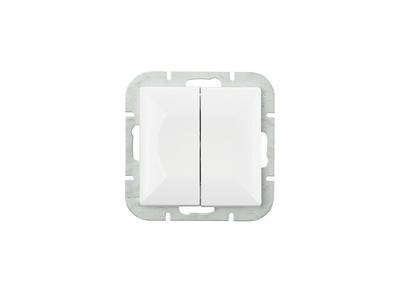 PEARL DOUBLE CONNECTOR P/T WHITE - E+9000040