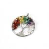 Jewelry Natural Gravel Crystal Tree Of Life Colorful Natural Stone Fortune Tree Love Necklace Pendant N151