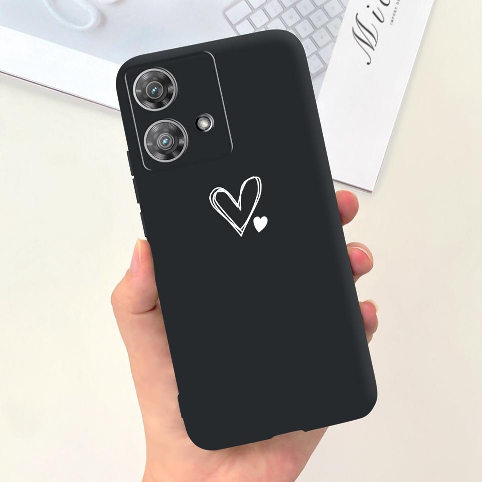For Motorola Moto Edge 40 Neo / Edge40 / Edge 30 Lite / Edge 20 Lite 20 Pro Phone Case Soft Silicone Black Back Cover Cartoon