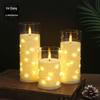 Bullet-Shaped Remote Control String Lights with Electronic Candle Ornaments for Music Festivals and Parties