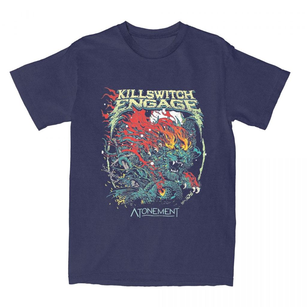 Killswitchs Engages T-Shirt American Rock Music Band T Shirts Short Sleeve Tops Summer Pure Cotton O Neck Plus Size 5XL Top Tees