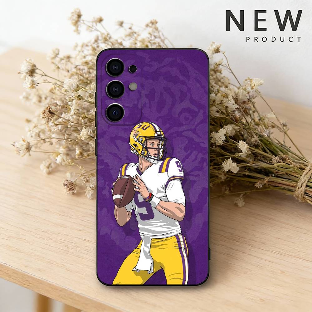 

Sports J-Joe Burrow 9 Phone Case For Samsung S26,25,24,23,22,21,20,30,Ultra,Plus,Fe,Lite Black Shell Samsung S23ULTRA5G