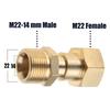 Brass High Pressure Nozzle Washer Thread Joint Connector Hose