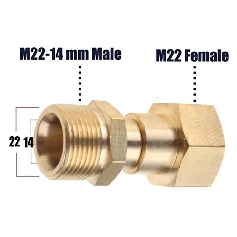 Brass High Pressure Nozzle Washer Thread Joint Connector Hose