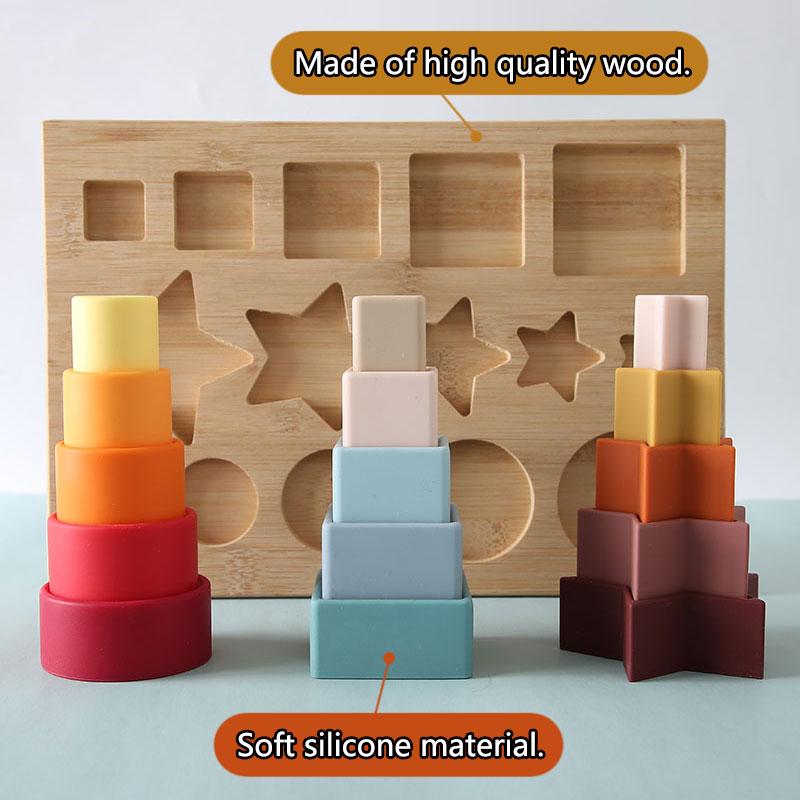 Montessori Puzzle Pairing Sensory Toys Parish Shape Cognitive Thinking Training Board Game Set Educational Toys for Children