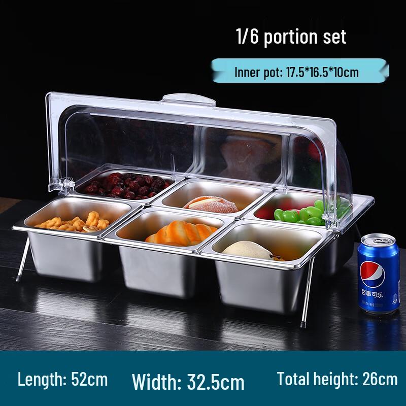 Stainless Steel Food Display Pan with Lid