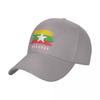 Baseball Cap Myanmar Flag Cool Burmese Fans Wild Sun Shade Peaked Adjustable Outdoor Caps for Unisex Women
