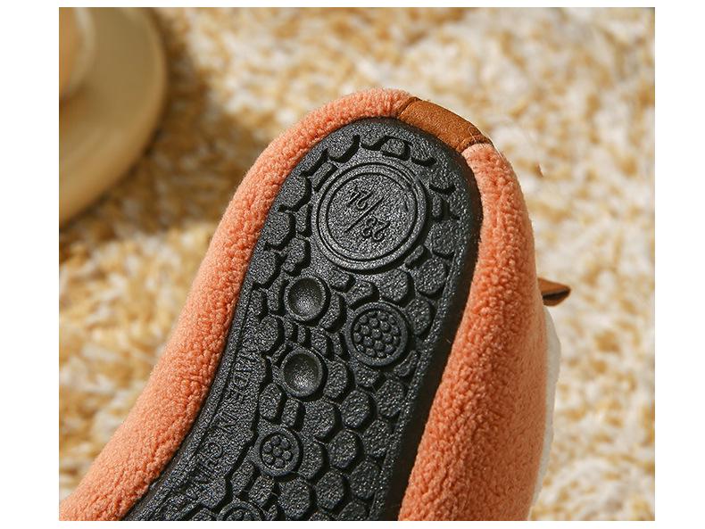 Children's Non-Slip Fleece-Lined Cotton Slipper Socks - Thickened for Autumn/Winter