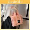 Trendy Plush Tote Bag For Women 2023 New Arrival Large Size Street Fashion Crossbody Handbag