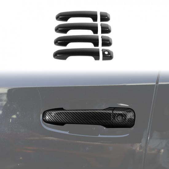

Carbon Fiber Exterior Door Handle Cover Trim Bezels for 4Runner 10+ Accessories