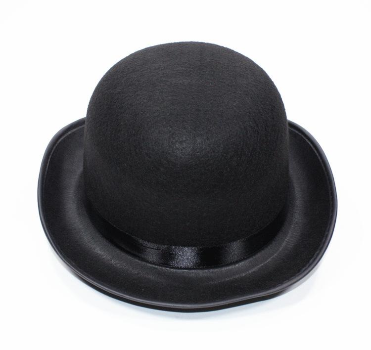 Chapeau Homme Kentucky Derby Chapeau Haut de Forme Magicien Fedora Rond Lincoln Scène Hallween Britannique Performance Cosplay Chapeau Pour Hommes Femmes