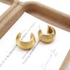 Textured Embossed Earrings: French Retro Luxury Studs - Niche European and American Fashion Accessory