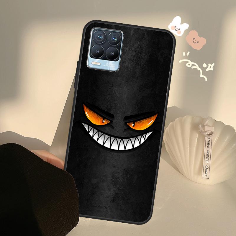 Scary Smile Skeleton Devil Case For Realme 9 8 Pro 8i 9i GT Master GT Neo 2 3 Cover For OnePlus 9 Pro 10 Pro Nord2 9R