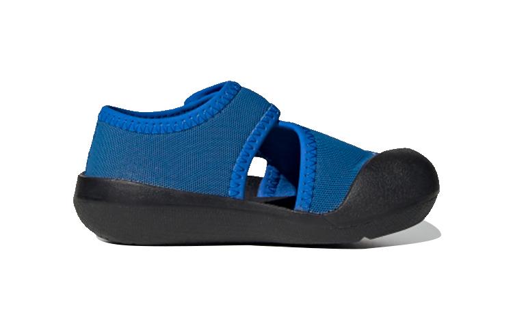 Adidas Slip Resistant, Abrasion Resistant, Breathable Low top Sandal Blue Infant And Toddler FV8893