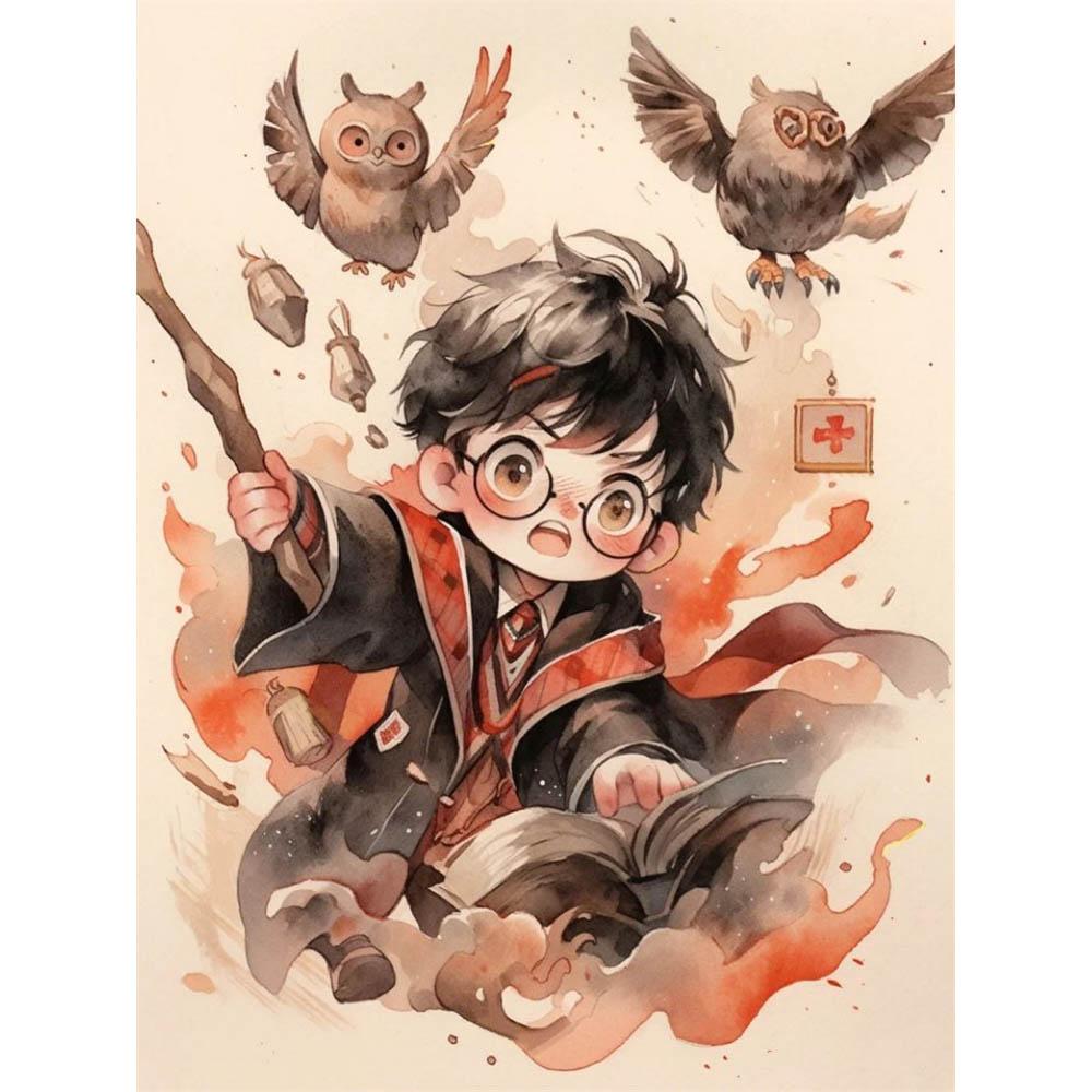 Harry Potter Cartoon Cute Diamond Painting Cross Stitch Kit 5D DIY Art Pattern Pictures Mosaic Embroidery Home Decor Gift