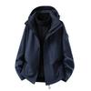 Men Women 3-in-1 Waterproof Windproof Hiking Jacket With Removable Down Liner Outdoor Trekking Camping Winter