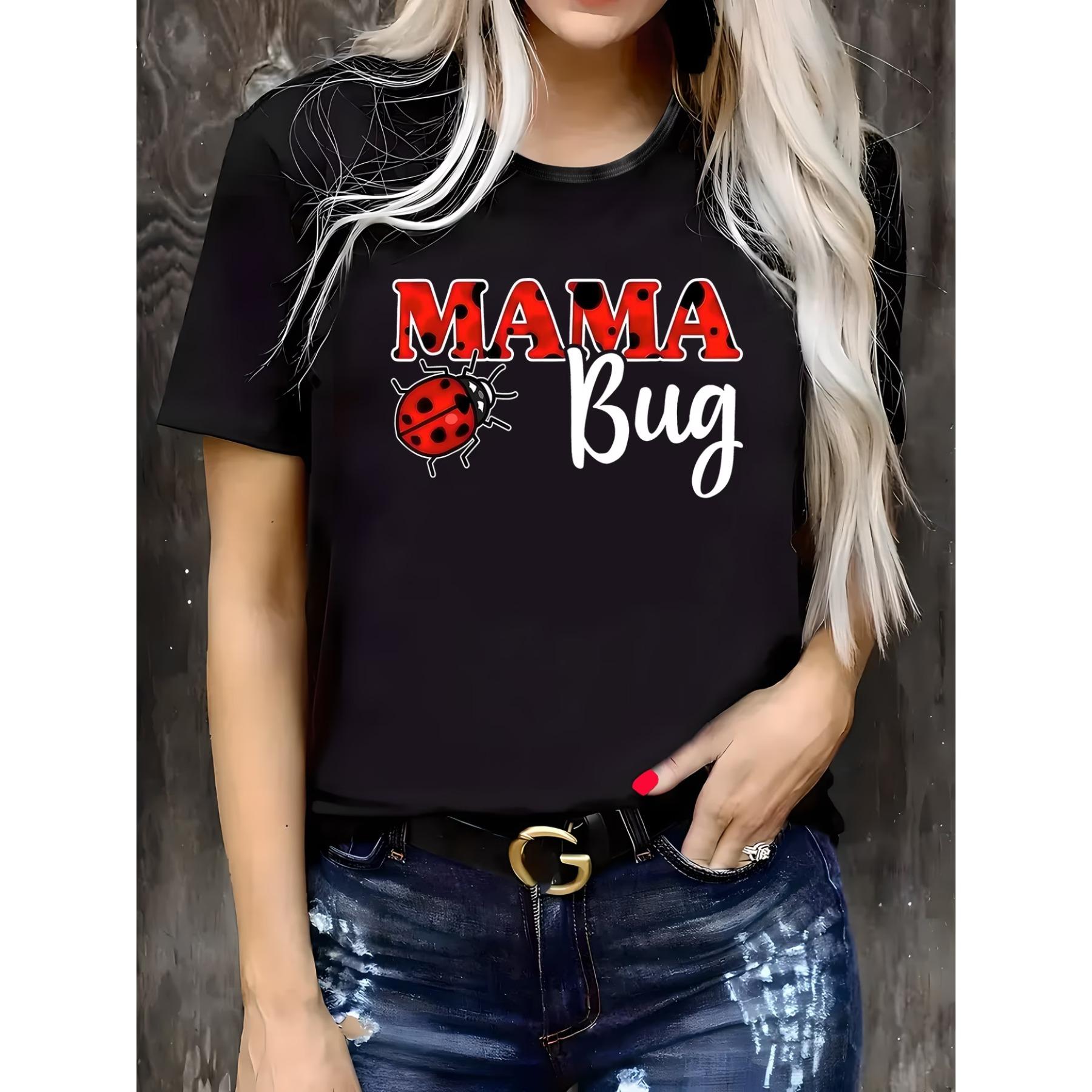 

Женская повседневная футболка с принтом букв, круглый вырез, короткий рукав, слегка эластичная ткань, удобный топ T39 S чёрный