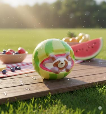 Anti-stress Squish Toy Raccoon Watermelon Italian Animals Italian Brainrot Italian Brainrot Toy for Children 10 Cm