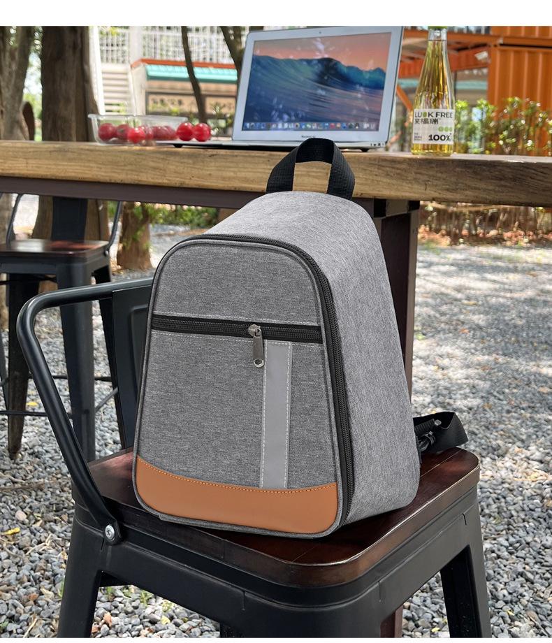 Large Capacity Insulated Oxford Cloth Lunch Bag for Cycling and Office