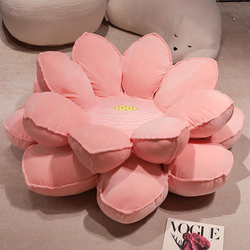 Lotus Flower Plush Cushion Large For Home Lounge And Bedroom Decor
