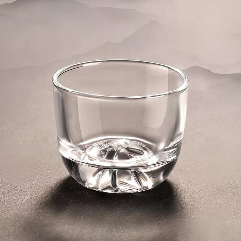 105ml Kung Fu Tea Cup Creative Crystal Tea Cup Glass Cup Home Personalized Wine Glass Iceberg Mug Transparent Drinking Glasses