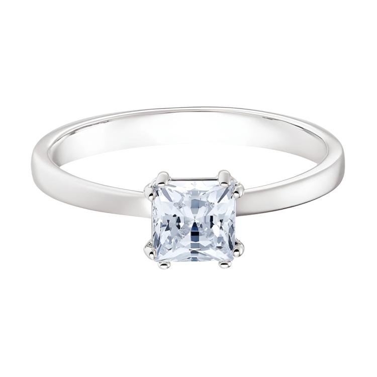 Swarovski Attract Motif Ring Princess Square Silver 925 Silver Ring Women ring 5372880 50