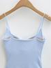 Seamless Padded Camisole with Elastic Straps, Sweat-Absorbent Cotton-Feel Lingerie Top, Versatile Multi-color Options