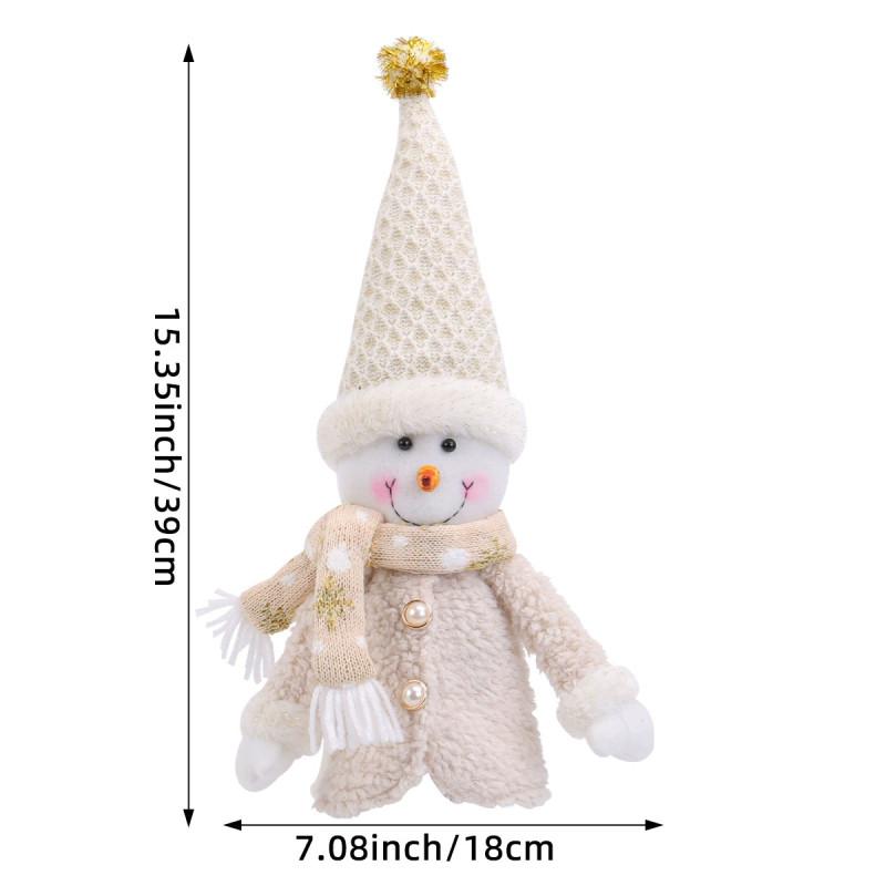 Christmas Santa Claus Snowman Deer Bottle Cover With Plush Foam Material For Holiday Table Decor