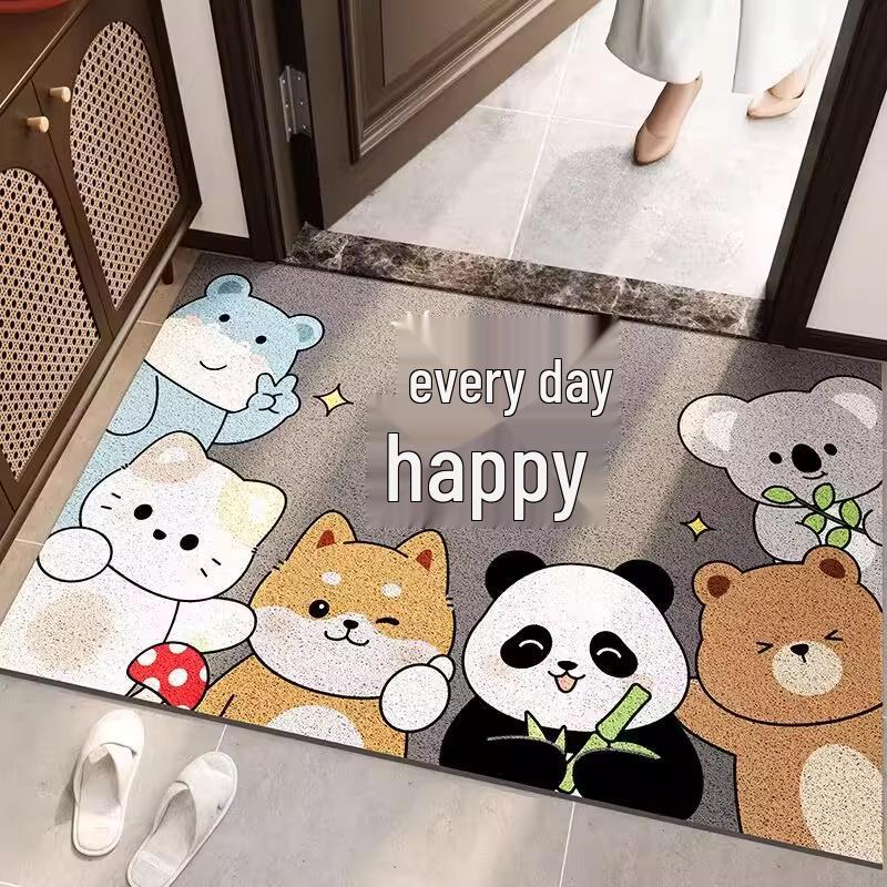 Pet Entrance Welcome Mat - Fun Text, Non-Slip, Dust Removal Door Mat