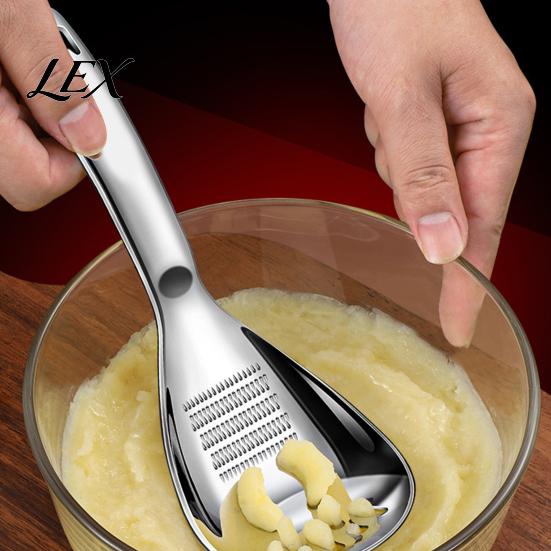 Heavy Duty Stainless Steel Strainer 5-in-1 Cooking Spoon, Multifunctional Kitchen Dishwasher Safe Accessory Tools for Potato Garlic Masher,