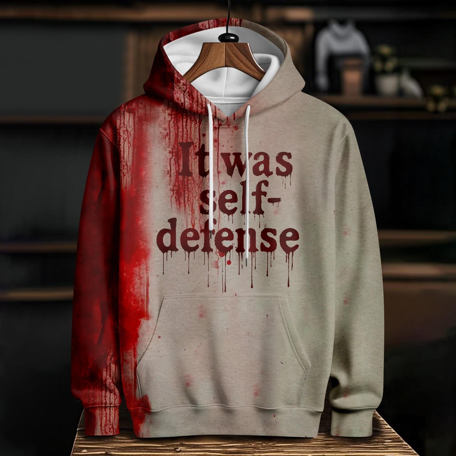 

Женский повседневный модный худи с длинным рукавом и принтом на Хэллоуин S