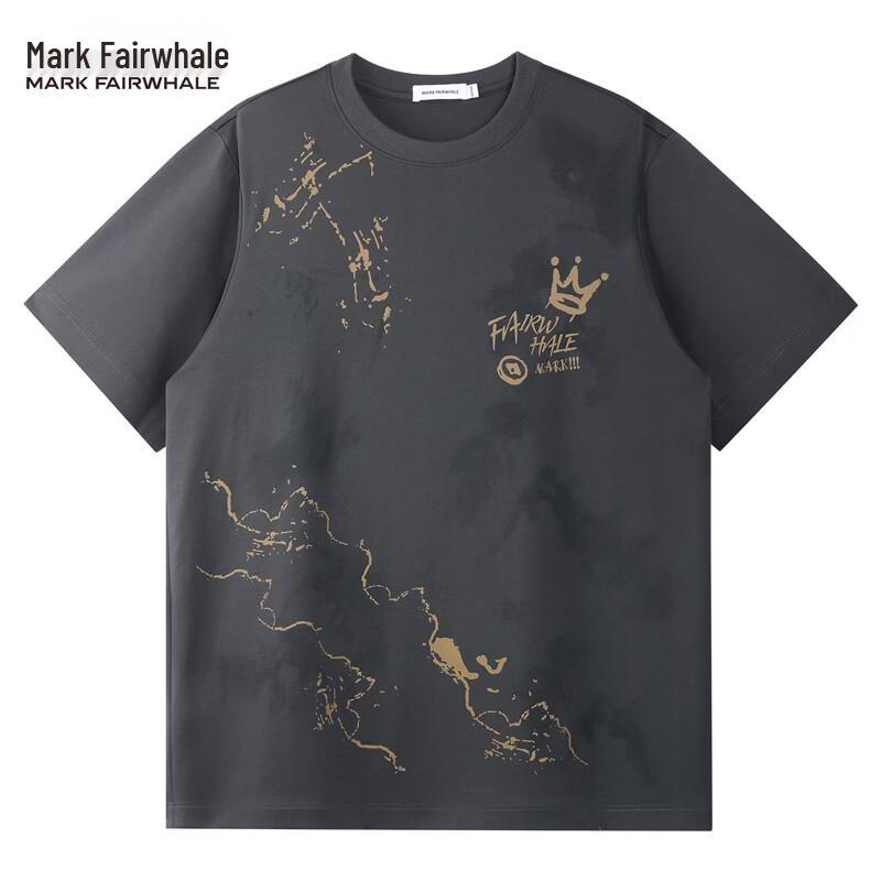 Mark Fairwhale Men's Dark Pattern Print Round Neck T-shirt