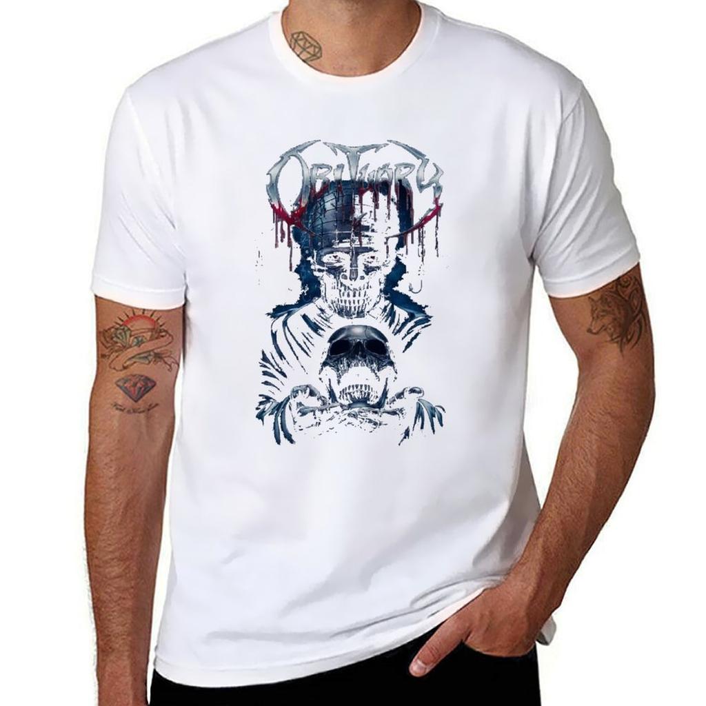 Obituary Tshirt Large Size Casual Short Sleeve Top
