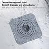 Silicone Sewer Outfall Drain Filter Round Shape Anti-blocking Sink Strainer Filter Hair Clean Up Floor Drain Mesh Cover