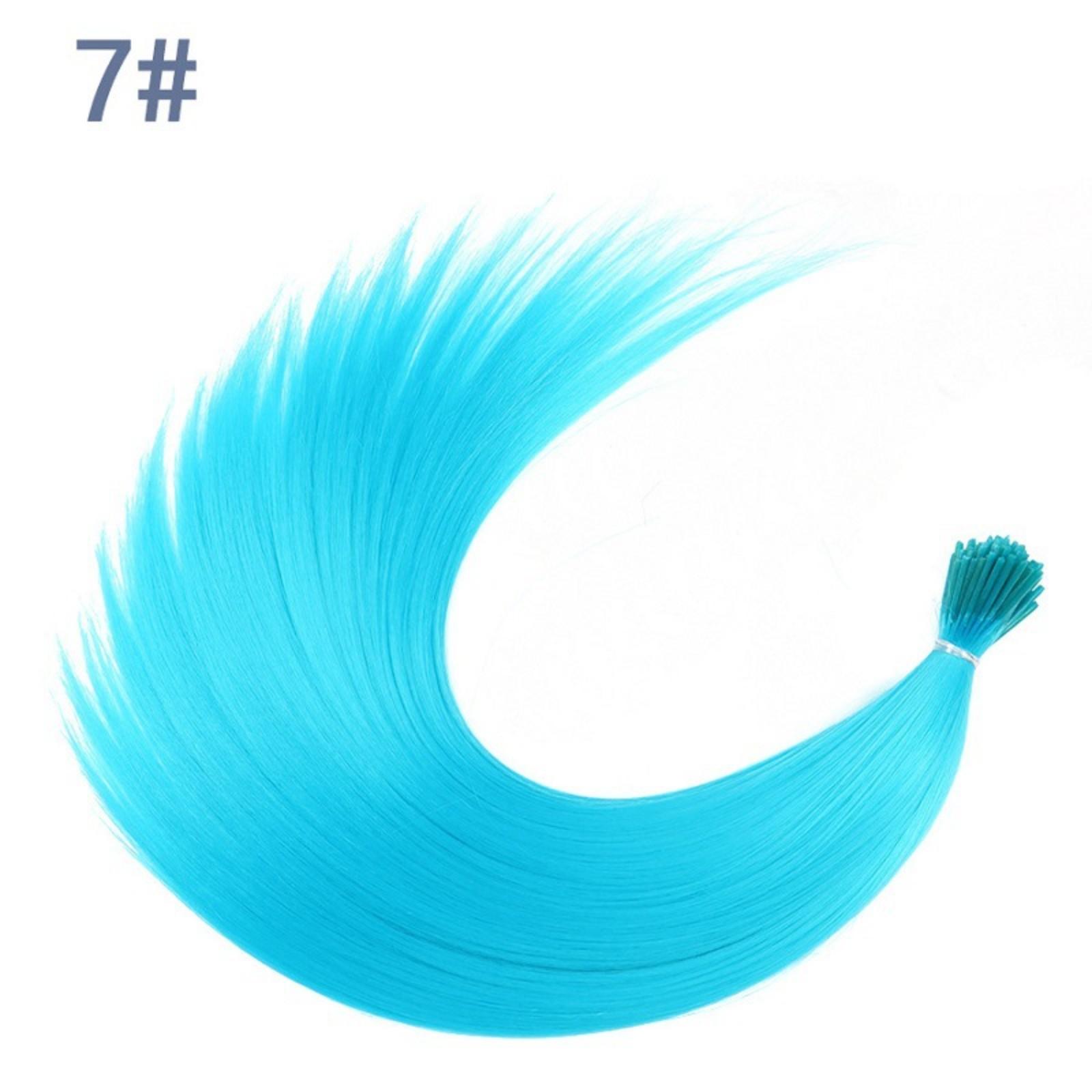 

Цветные накладные волосы, 16-дюймовые накладные волосы, подходят для женщин и девочек, бесшовные накладные волосы для парика One Size