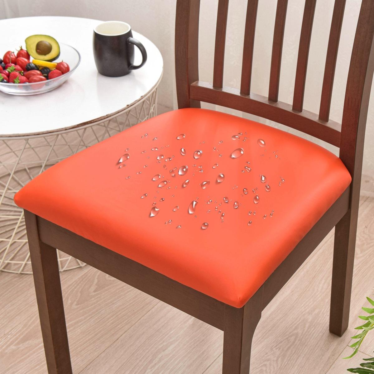 

1 шт. Водонепроницаемая подушка из ПУ кожи Чехол для стула Чехол для сиденья стула Защитный чехол для стула в отеле Чехол для бытовой подушки сиденья Universal Size