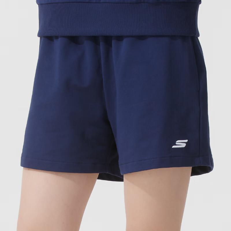 Skechers Comfort Sports Series Breathable Comfortable Versatile Casual Shorts Women Shorts Navy-Blue P225W030-00DU