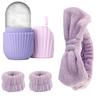 4pcs Fashion Face Washing Headband Set Wristband Hairband Bubble Headband for Washing Face Makeup Bathing Skin Care