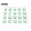 Teacher Classroom Organization Supplies 20 Pcs 1-20 Numbered Pencil Toppers, Reusable Labels Toppers Set for Teachers, Tracking Markers