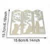 Window Kitten Cutting Dies Scrapbooking Stencils Carbon Steel Dies Cut Stencils for Card Making Photo Album Decoration