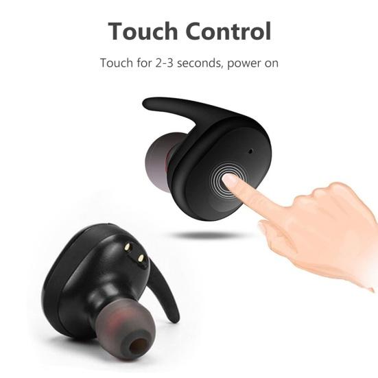 Wireless Earphones Poratable Smart Touch Rechargeable Bluetooth-compatible 5.0 In-ear Headset for Running