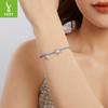 S925 Sterling Silver Starfish Bead Bracelet Summer Blue Ocean Wind Hand Rope Bracelet Jewelry