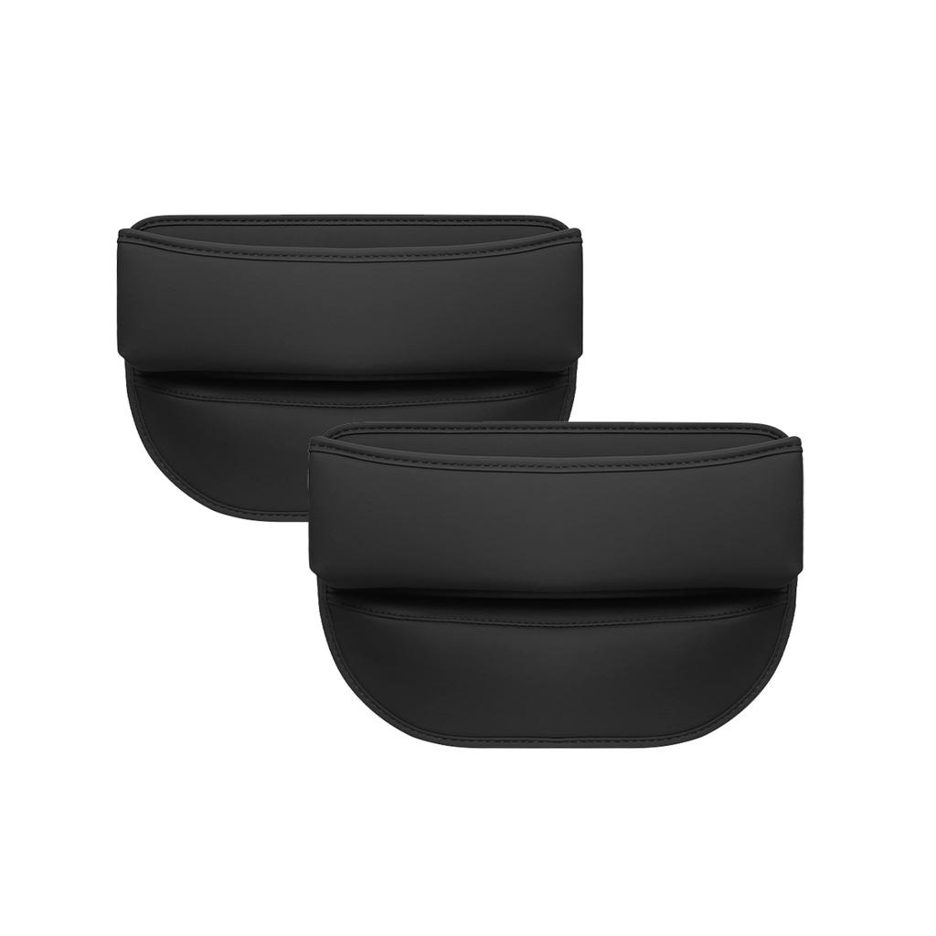 1 Pair Universal Car Seat Gap Organizer Auto Console Side Pocket Seat Crevice Storage Box Interior Accessory